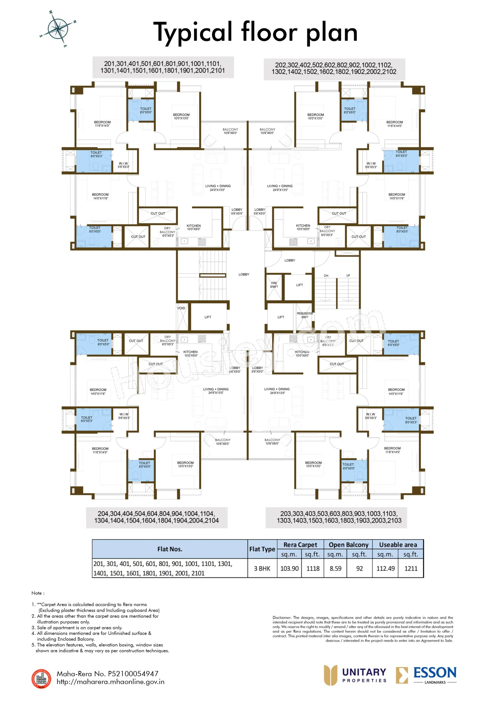 Unitary Constella Floor plan 3